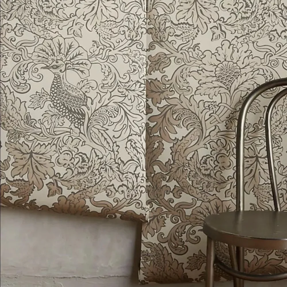 Cole Son Bird tan gold taupe (mauve) Wallpaper